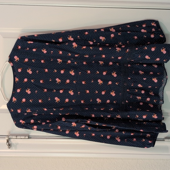 Matilda Jane Floral Dot Dream a Little Dream Button-Front Blouse Top - Picture 6 of 6